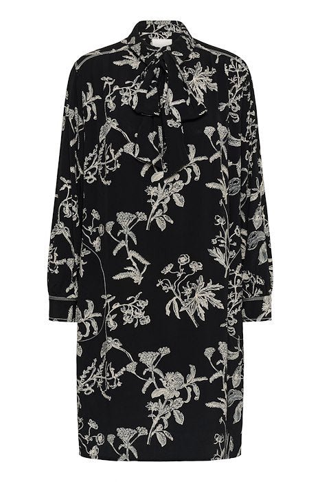 Part Two naisten mekko, SANESPW DR Black Botanical Prin