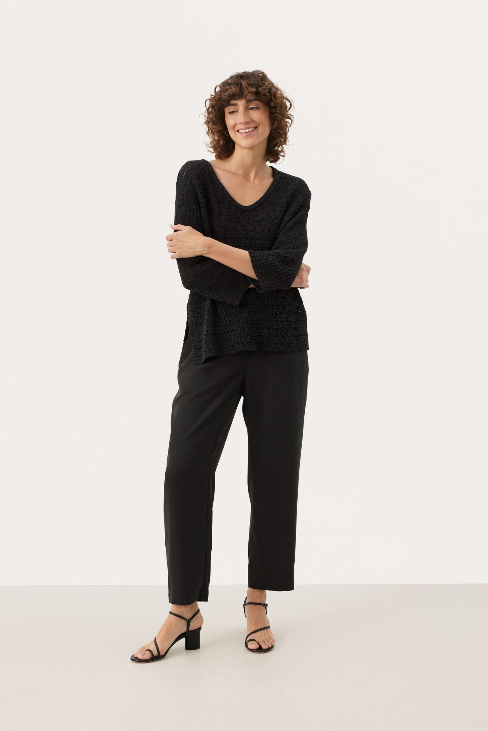 Part Two Naisten Neule, JUDITHPW PU Black
