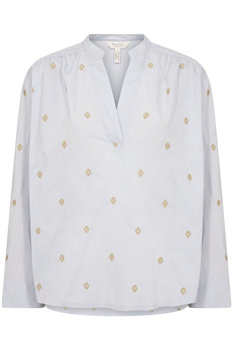 Part Two naisten pusero, Natalepw blouse Heather Gold Embroidery
