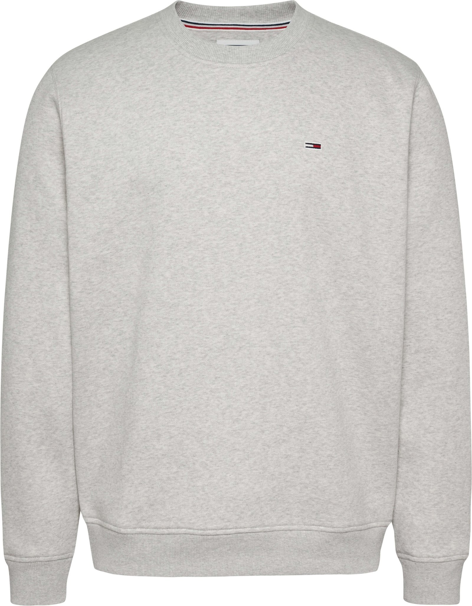 Tommy Jeans Miesten Collegepaita, REG S FLAG CREW Vaaleanharmaa Melee