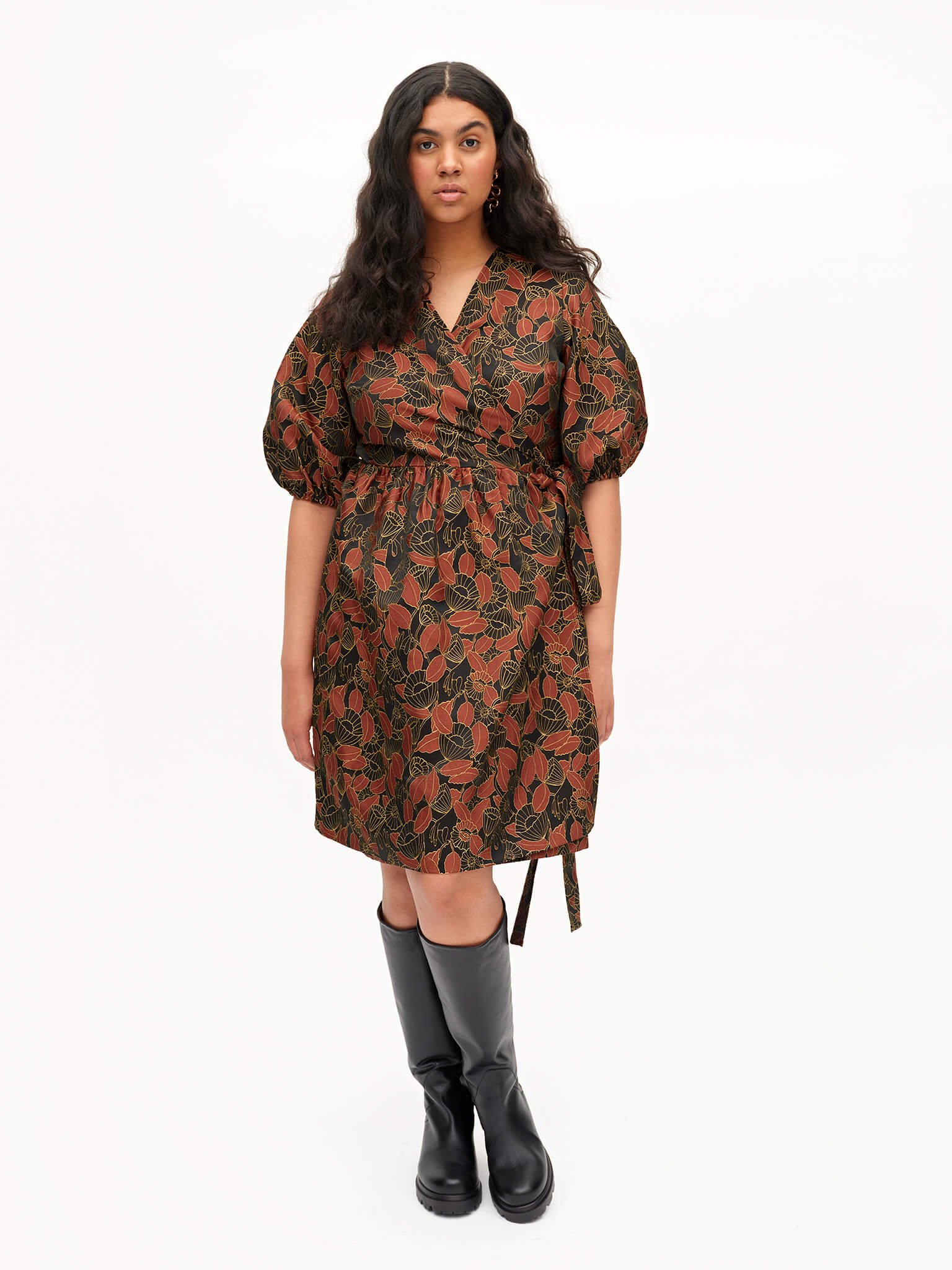 Uhana mekko Faith Dress, musta kuosi
