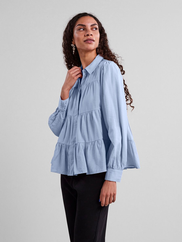Y.A.S NAISTEN PUSERO YASPALA LS SHIRT S. NOOS Vaaleansininen