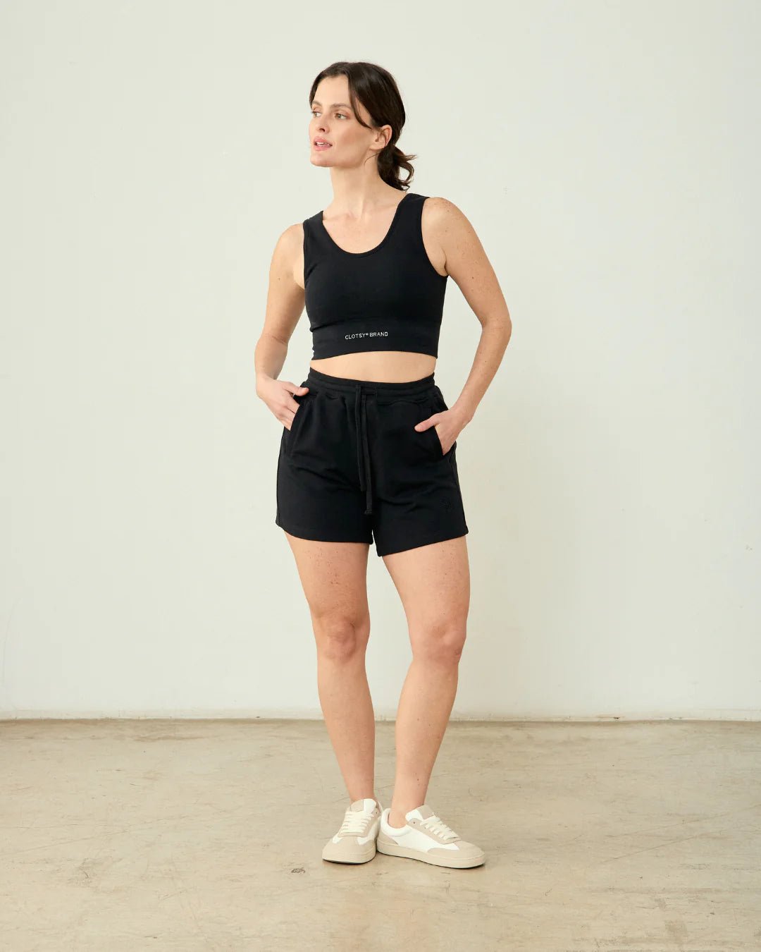 Floral Shorts Black