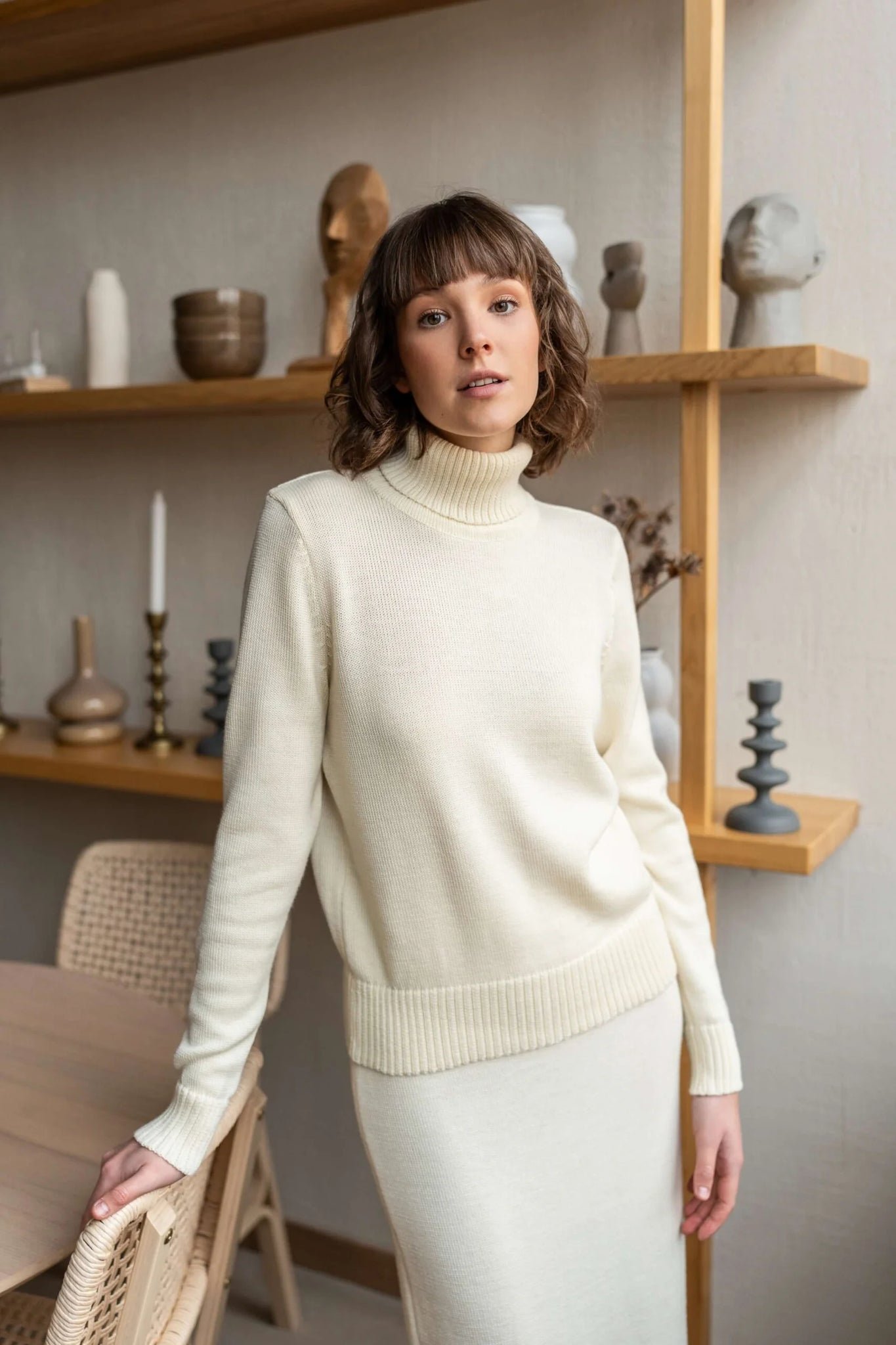 Women's Extra Fine Merino Turtleneck Sweater