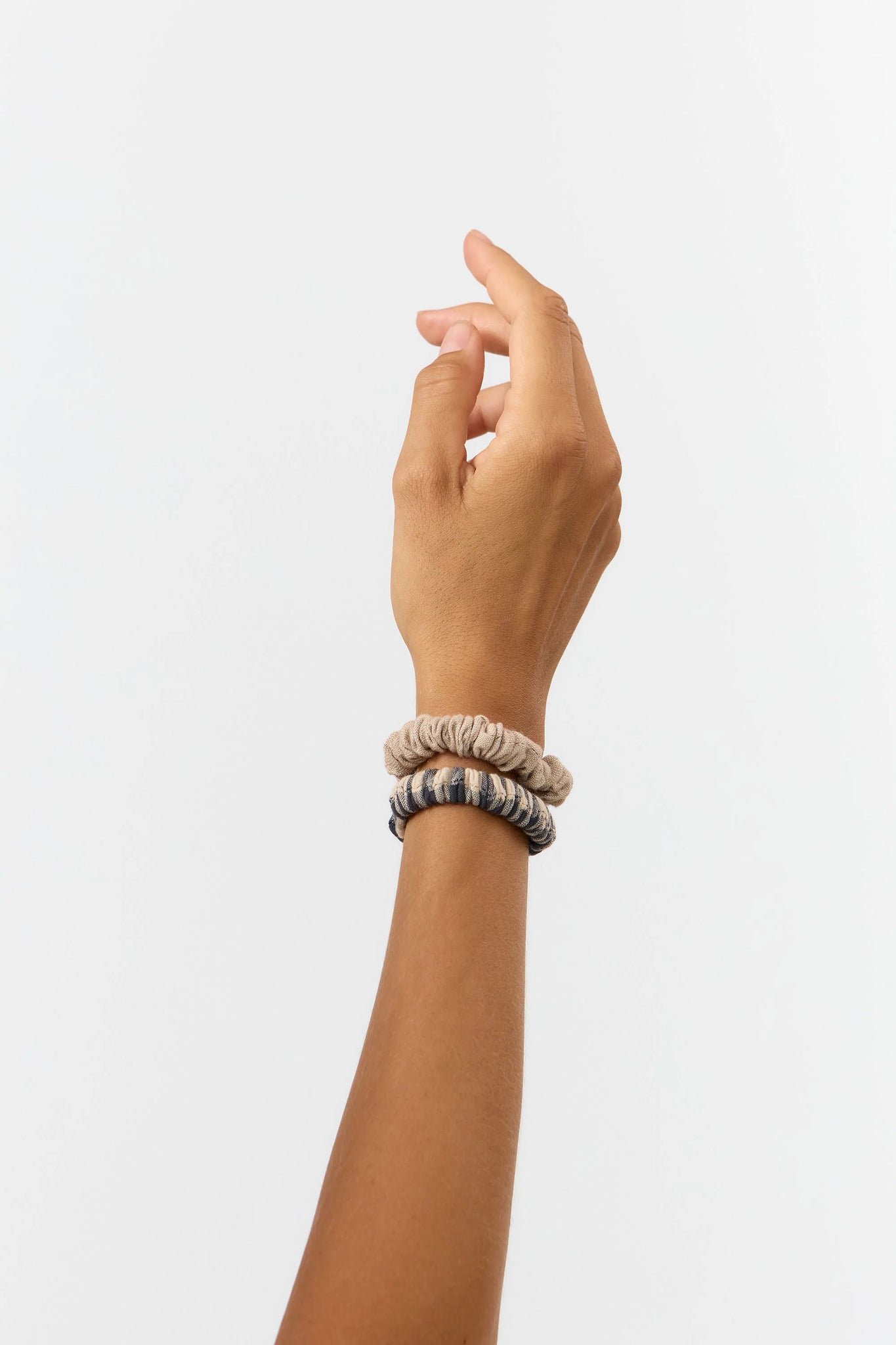 Scrunchie Nore Tapioca+Check