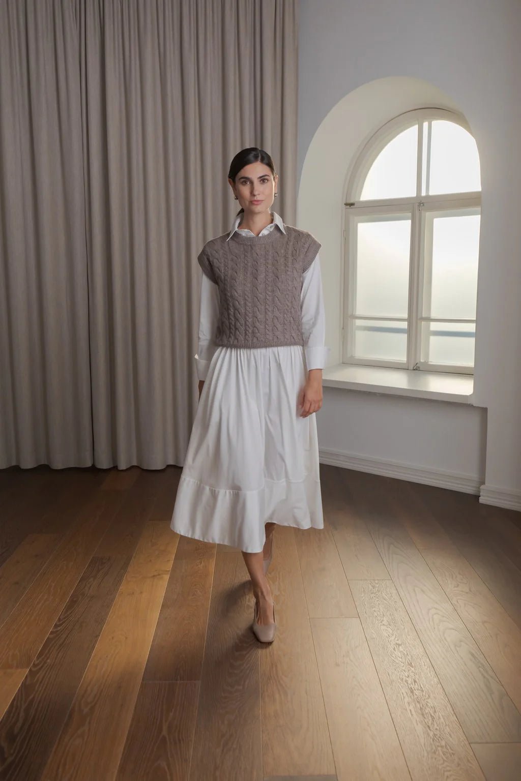 Clarene Skirt White