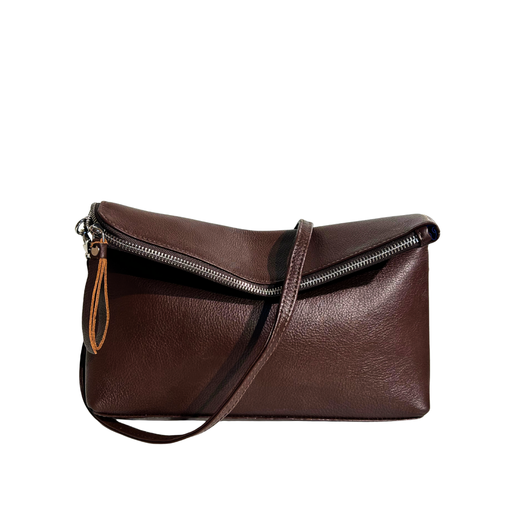 Stefanie Large Pouch Brown