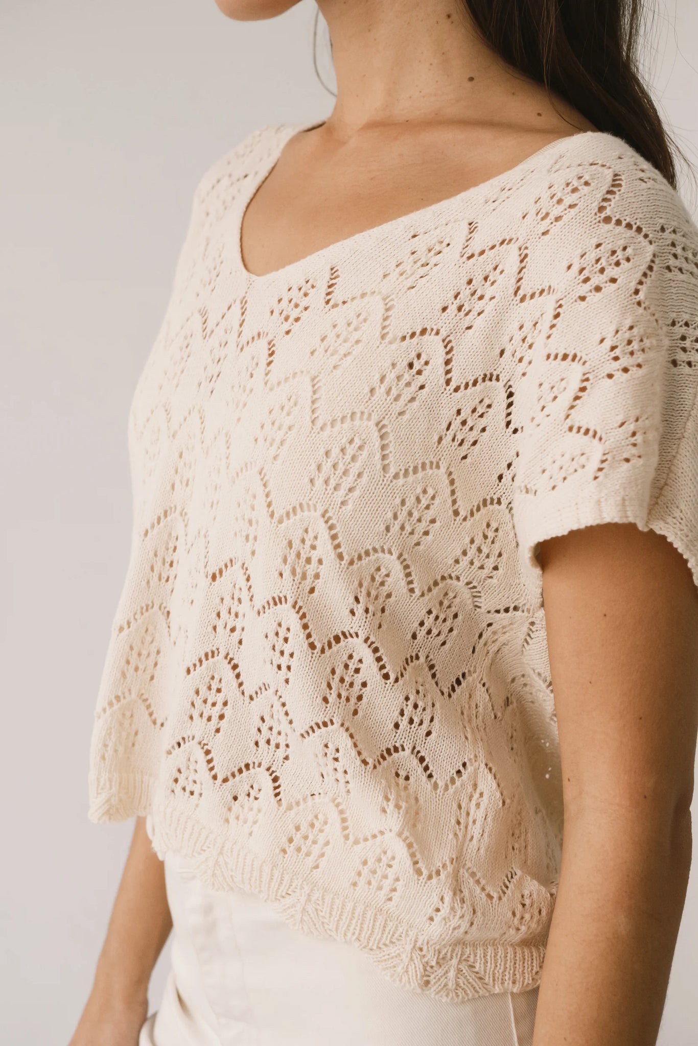 Colette Knit White