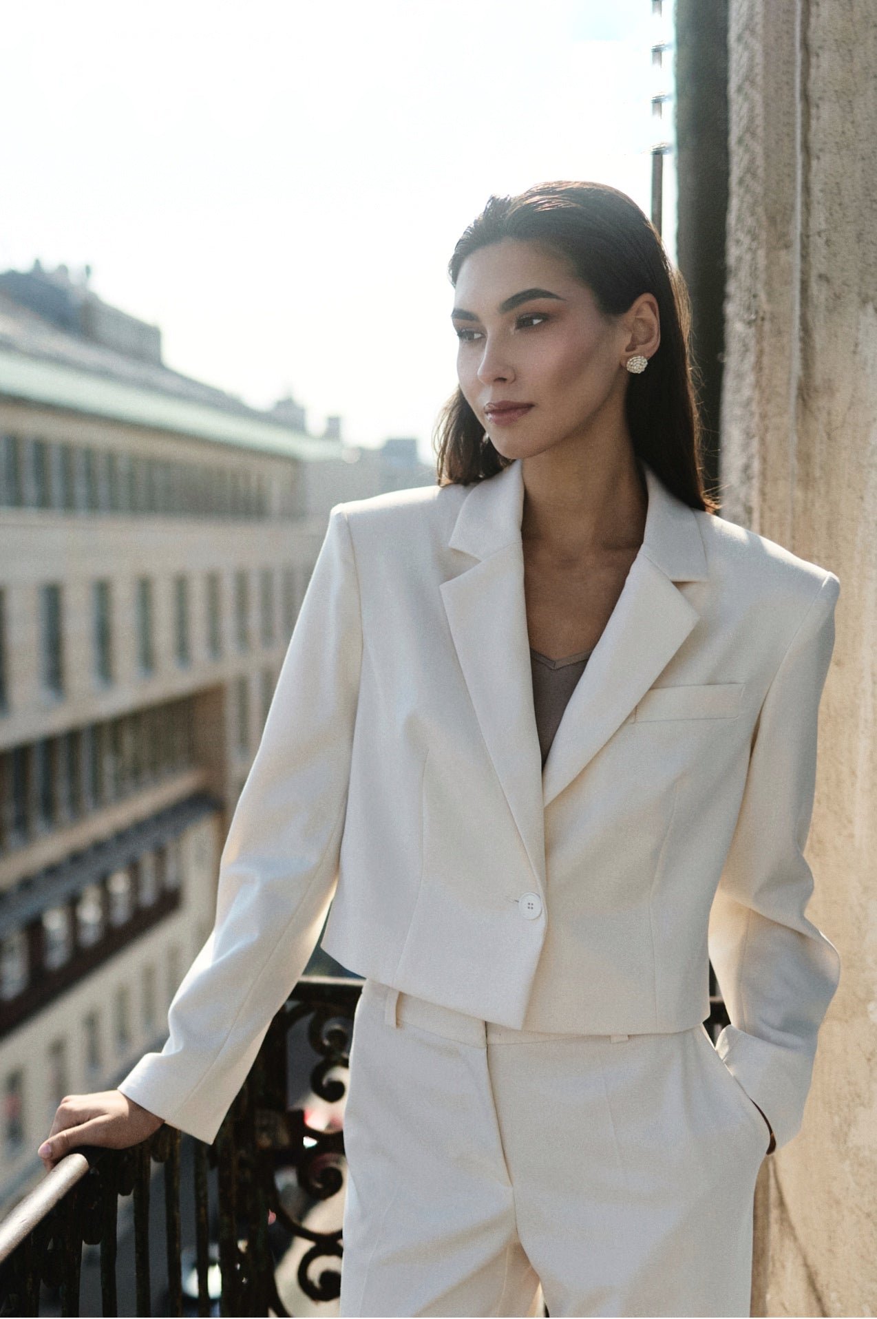 Soléne Box Jacket Ecru