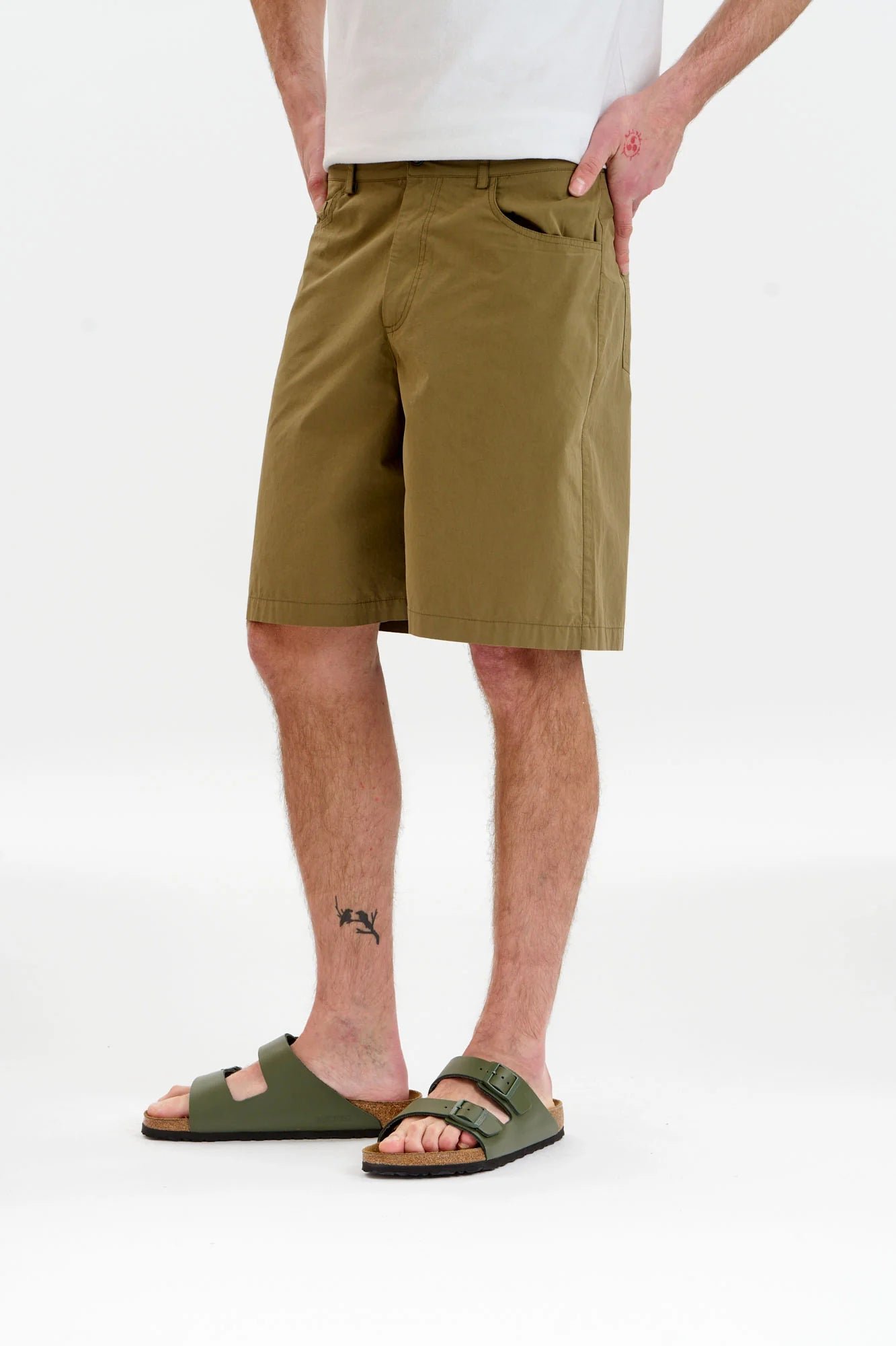 Jambo Poplin Short Olive Green