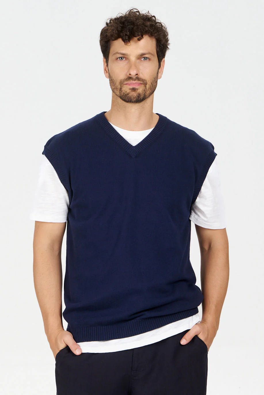 Aslo Vest Navy Blue