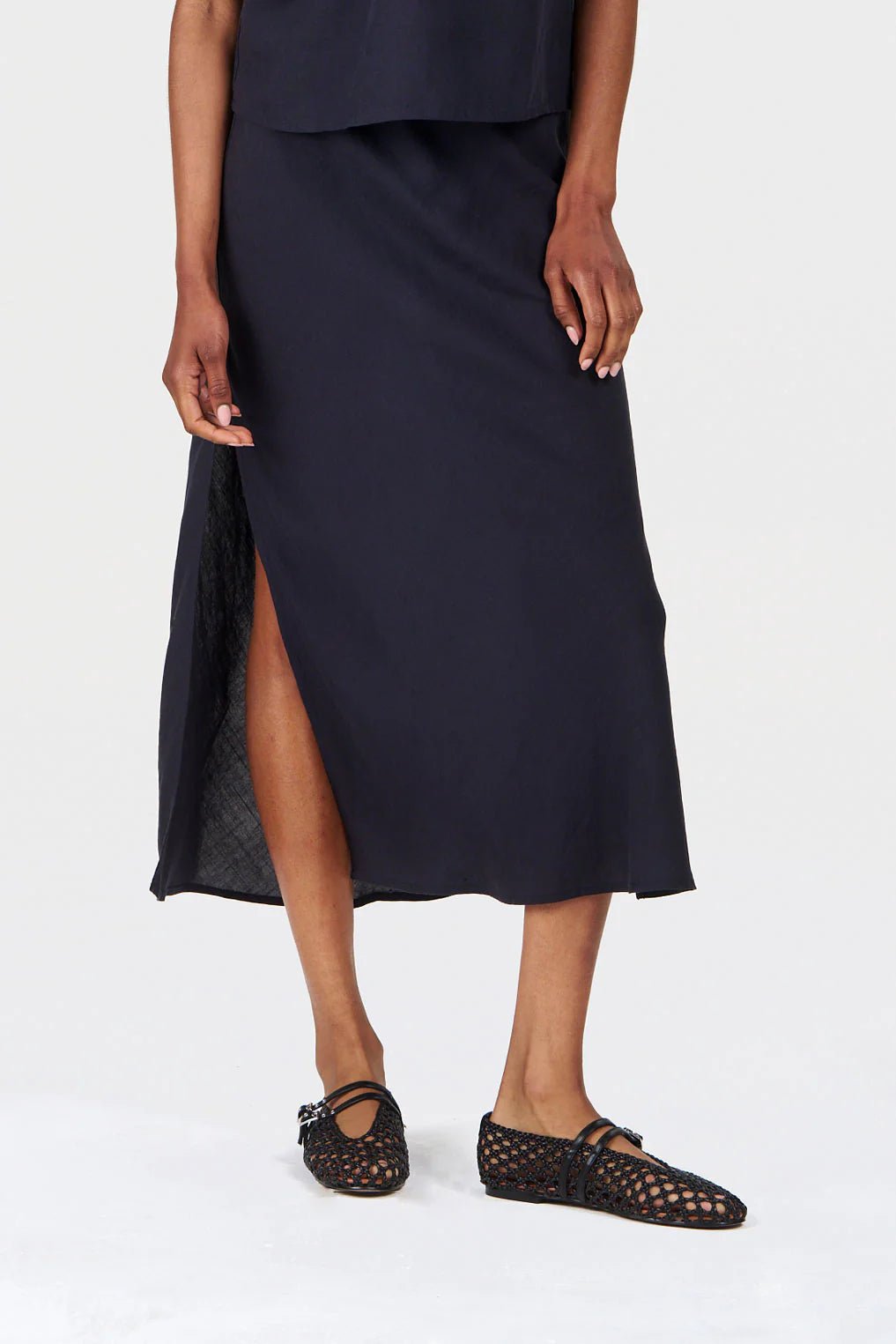Ray Skirt Navy Blue