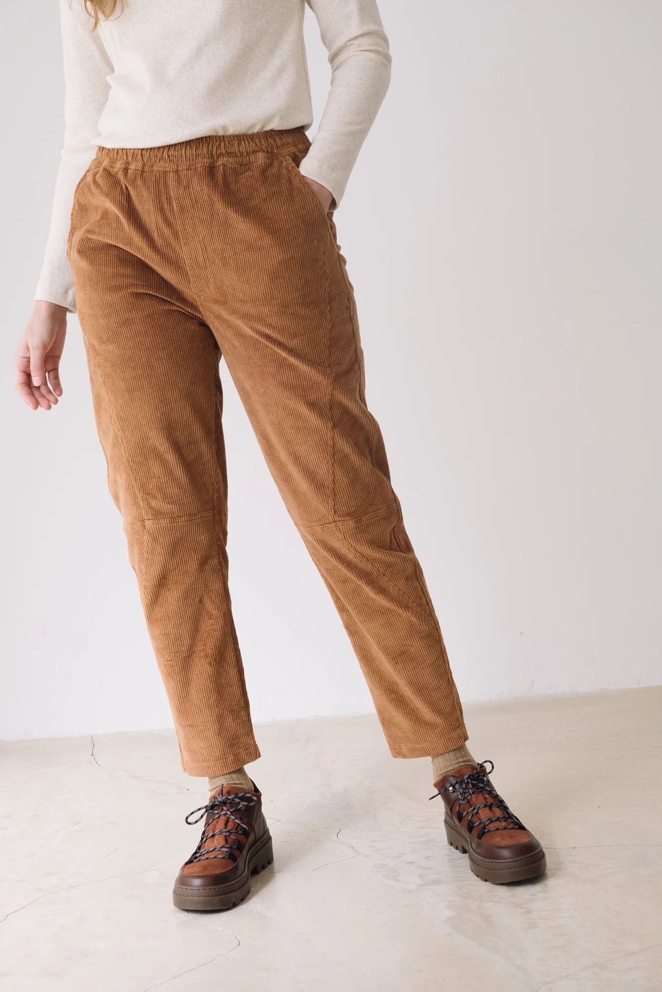Corduroy Pants Terracotta Brown