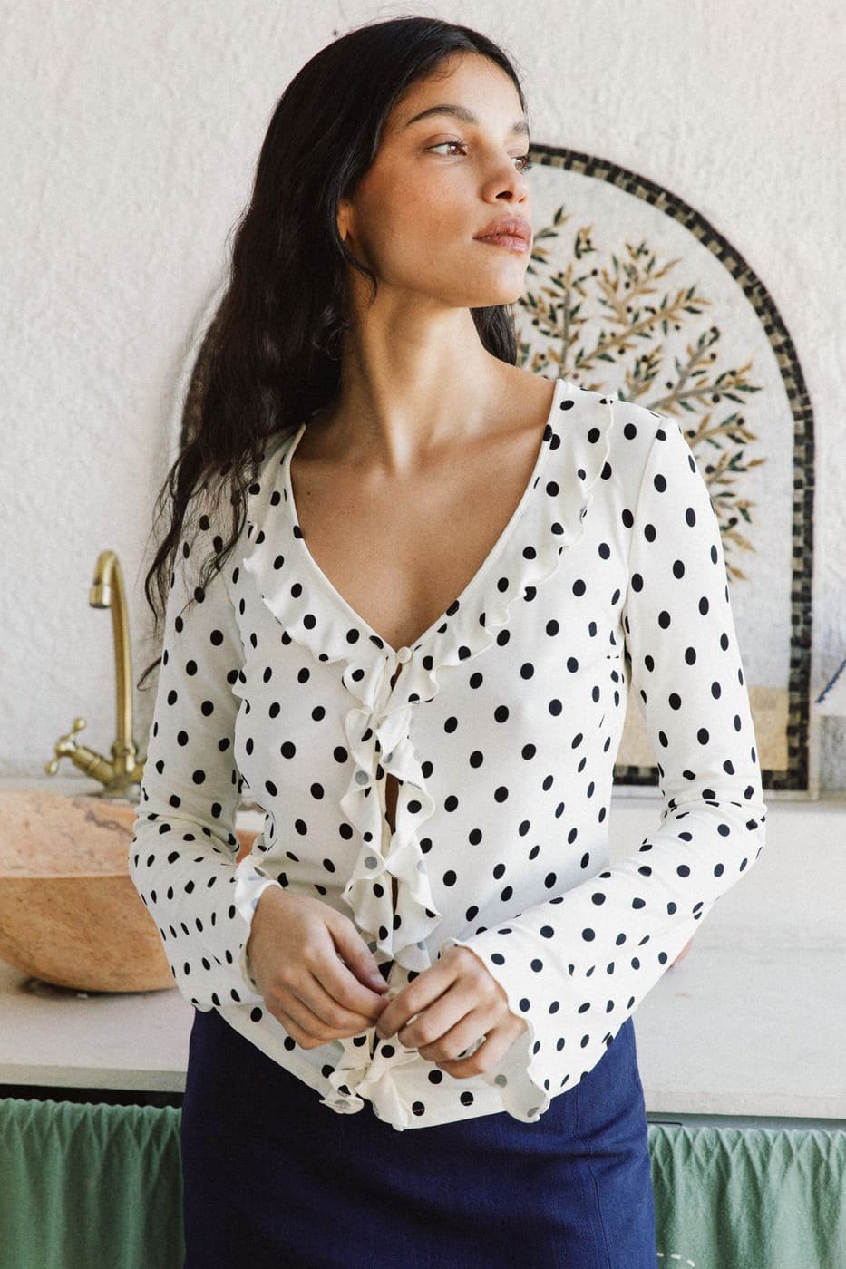 Peony Top White