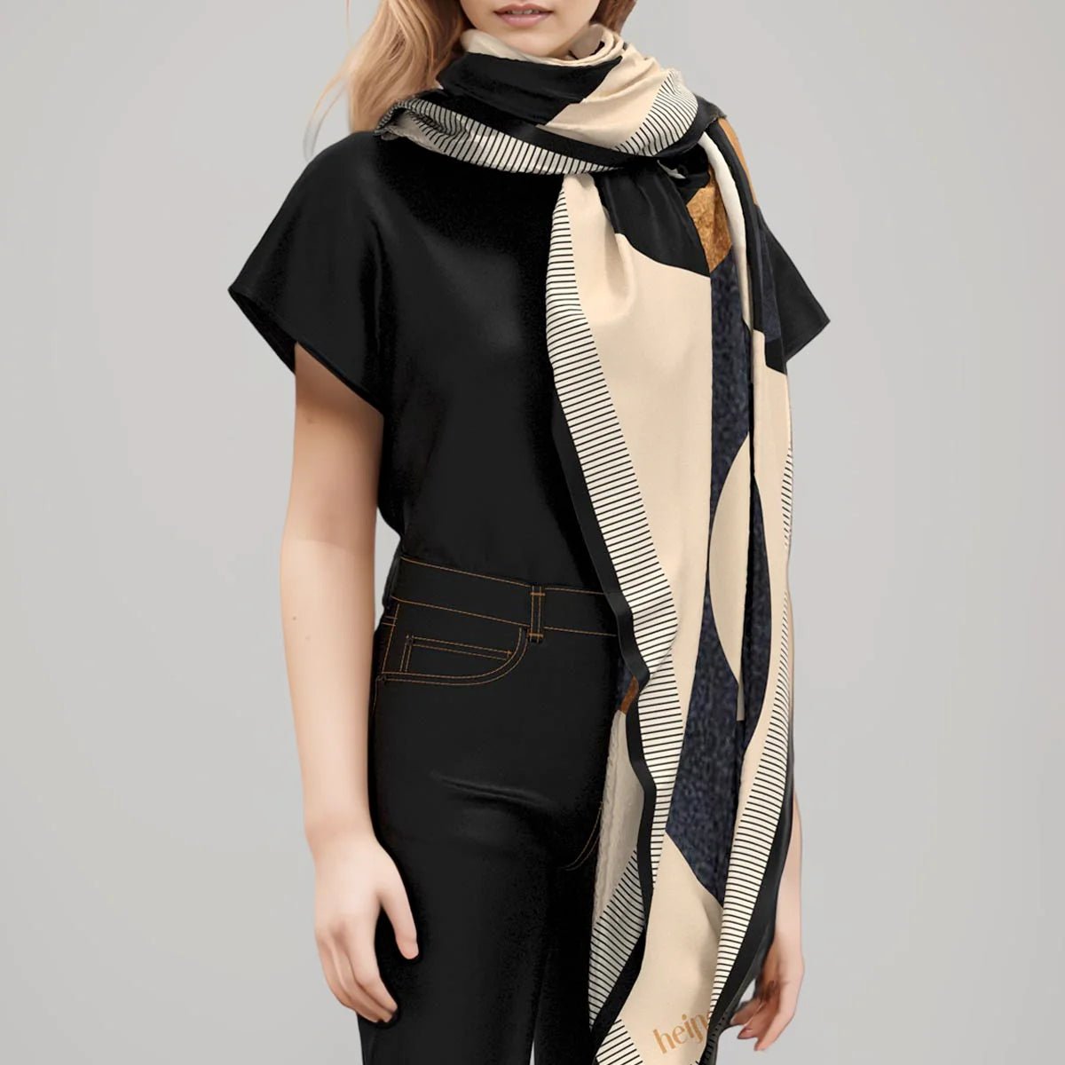 Velvet Diagram Scarf