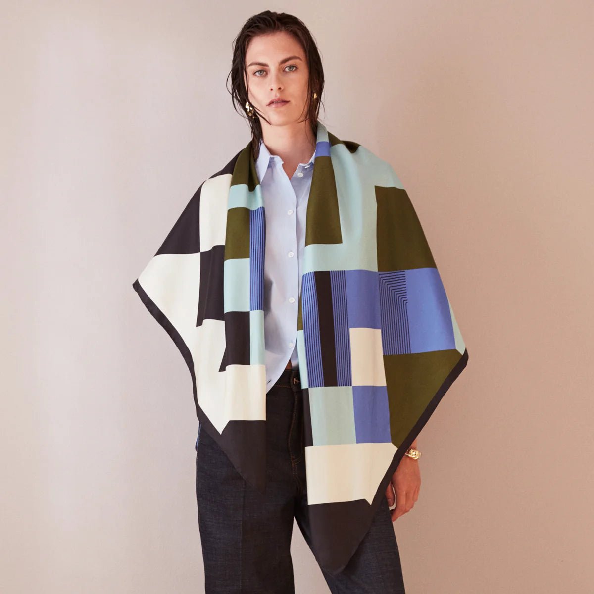 Squares Scarf Multicolor