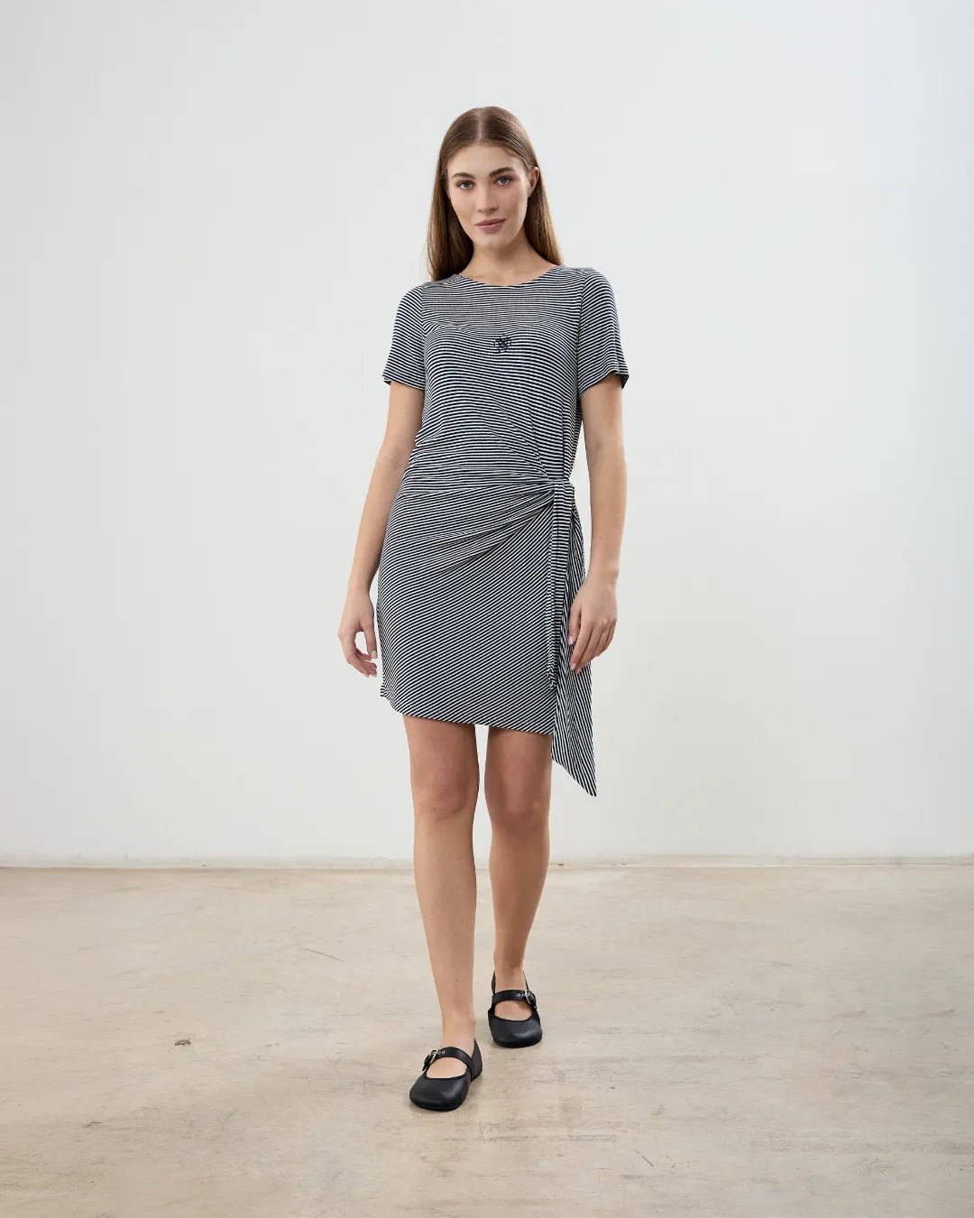 Maxine Dress Blue Stripe Striped