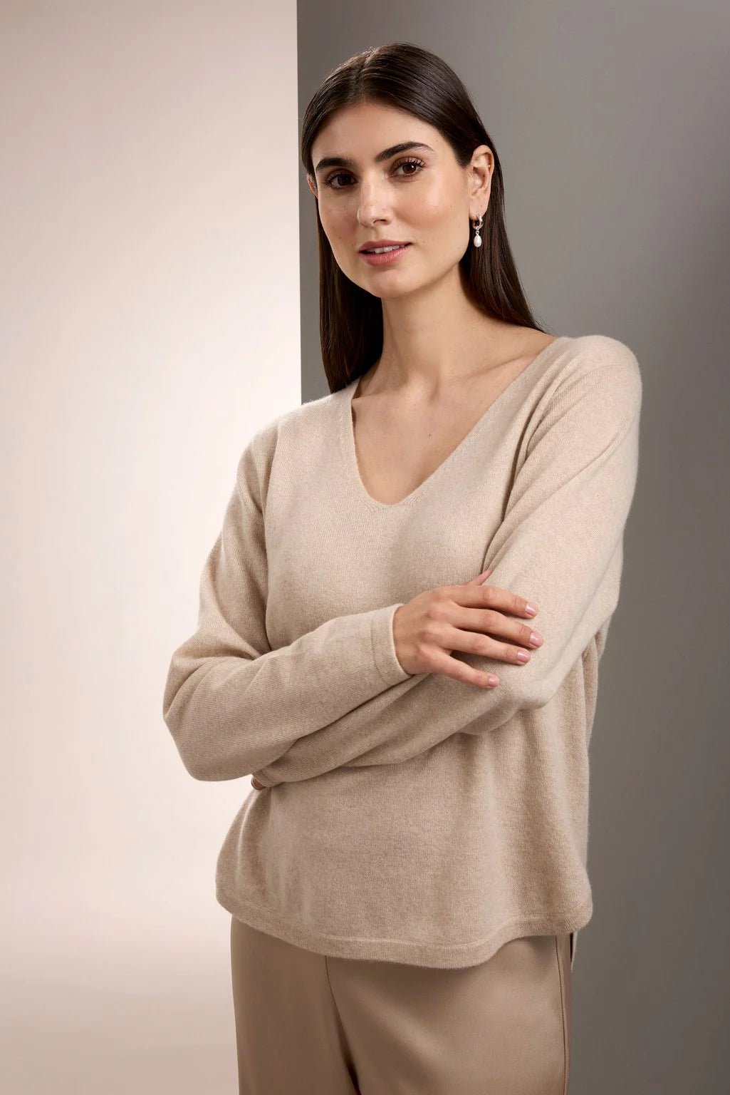 Kamila Cashmere Sweater Latte