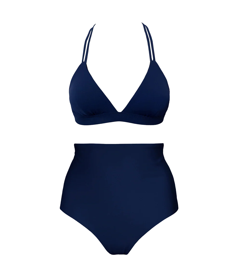 Core + Core High Bikini Set Navy Blue