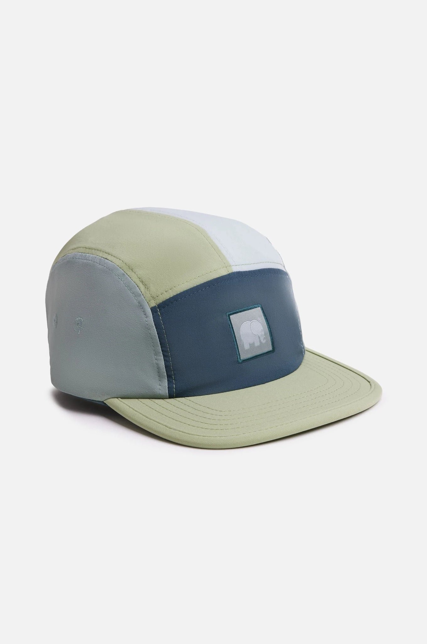Color Block 5 Panel Cap Ocean Pine Green