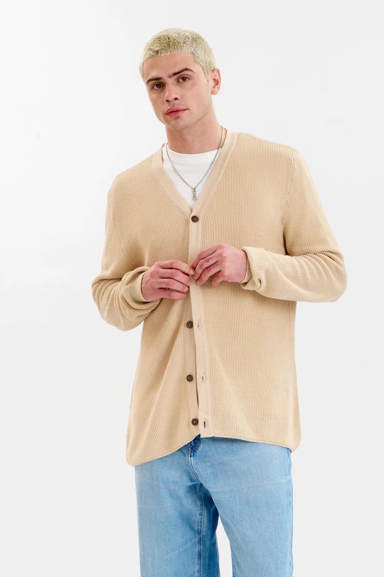 Lucas Cardigan Cream White