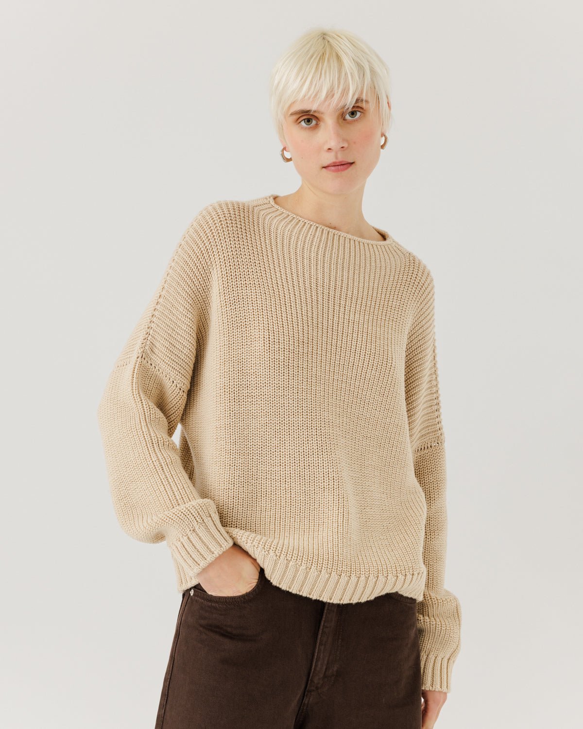 Laumės Merino Wool Sweater Beige