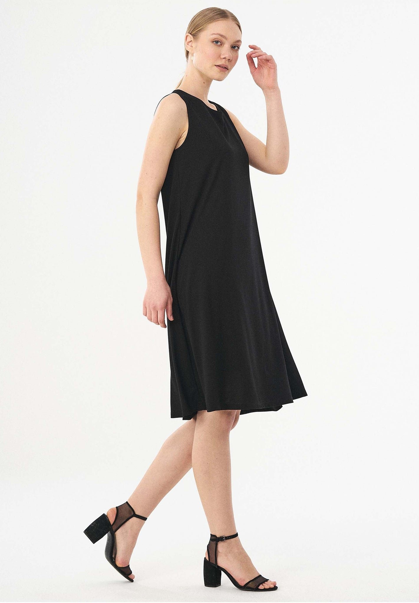 Sleeveless REPREVE® Blend Dress Black