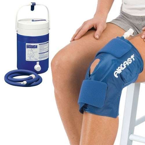Aircast Cryo/Cuff kylmäkompressiolaite paineilmapumpulla + polvimansetti, koko L L