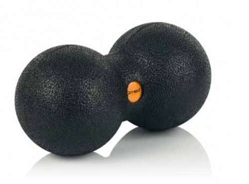 Qmed Duo Ball tuplapallo lihashuoltoon, 16 x 8 cm