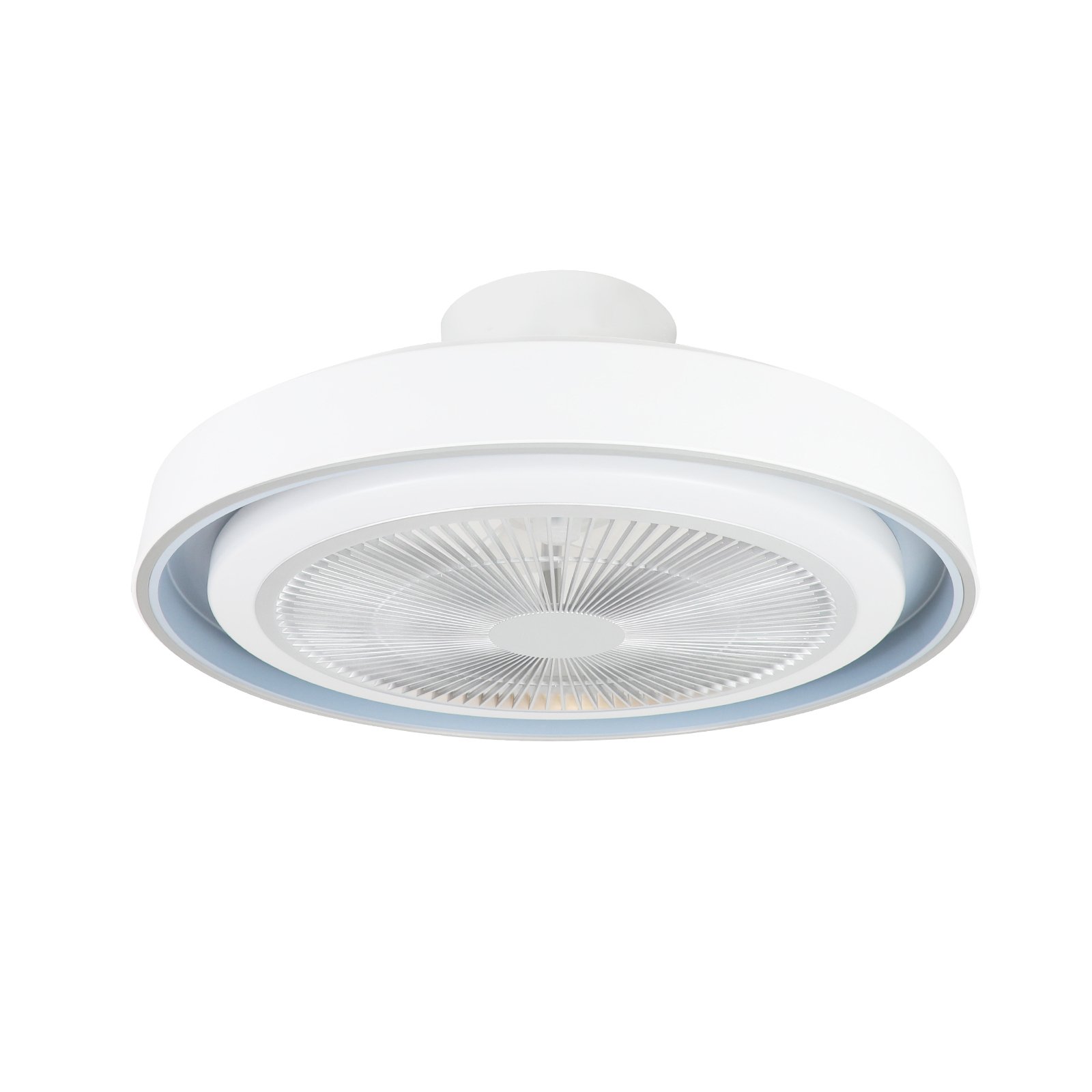 NETTLIFE - kattotuuletin, LED - valaistuksella ja Kaukosäätimellä- moderni Kattovalaisin, hiljainen, himmennettävä, 5- lapainen Valo