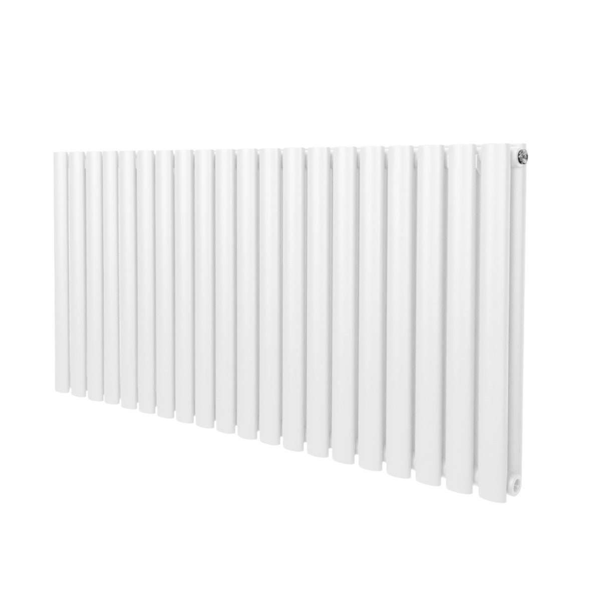 Soikea pylväspatteri – 600 mm x 1200 mm – Valkoinen