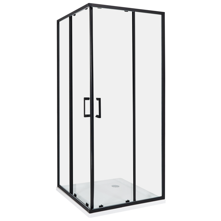 Suihkunurkka TELA 80 x 80 x 185 cm Musta