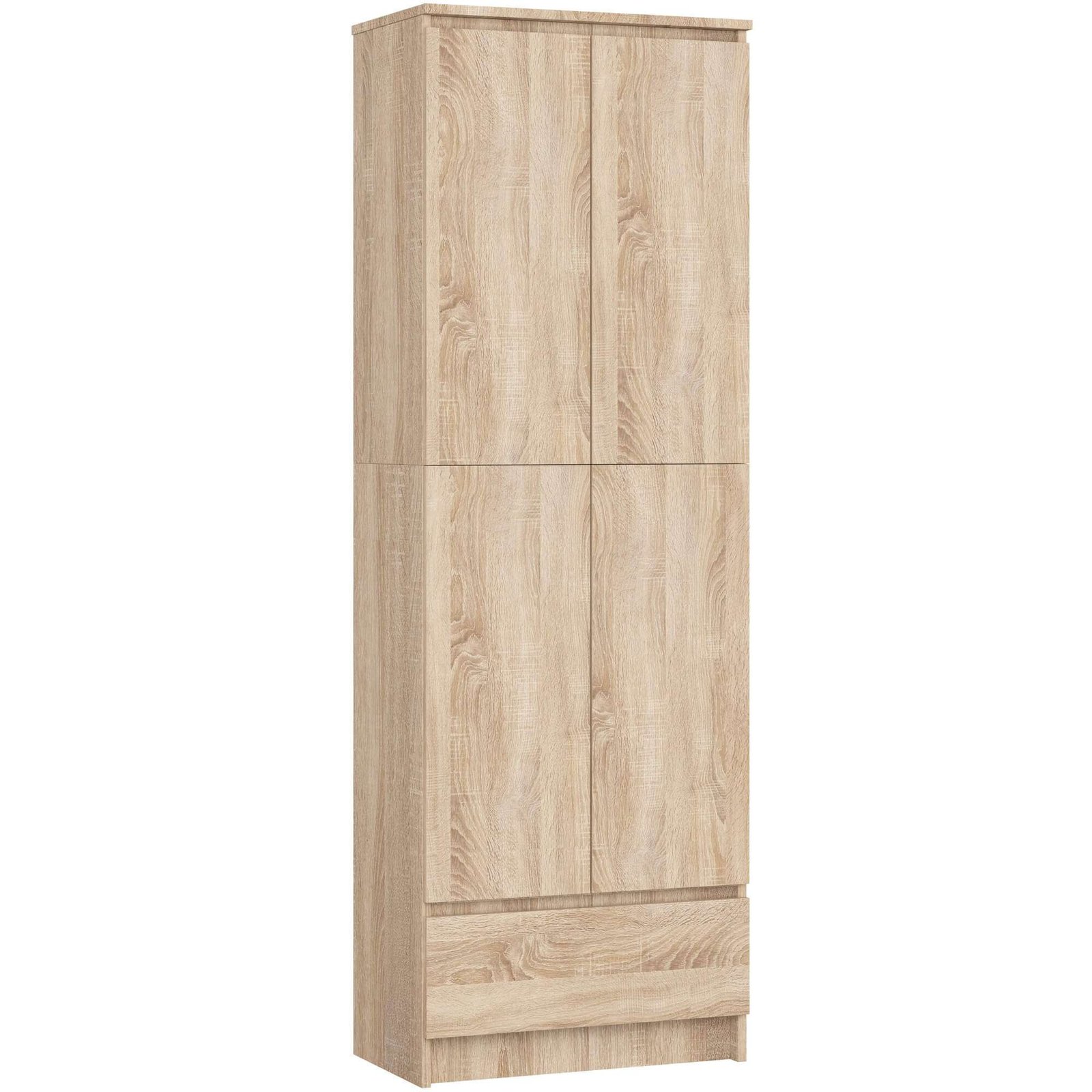 Akord Kirjahylly Suljettu Sonoma-tammi 60x35x180