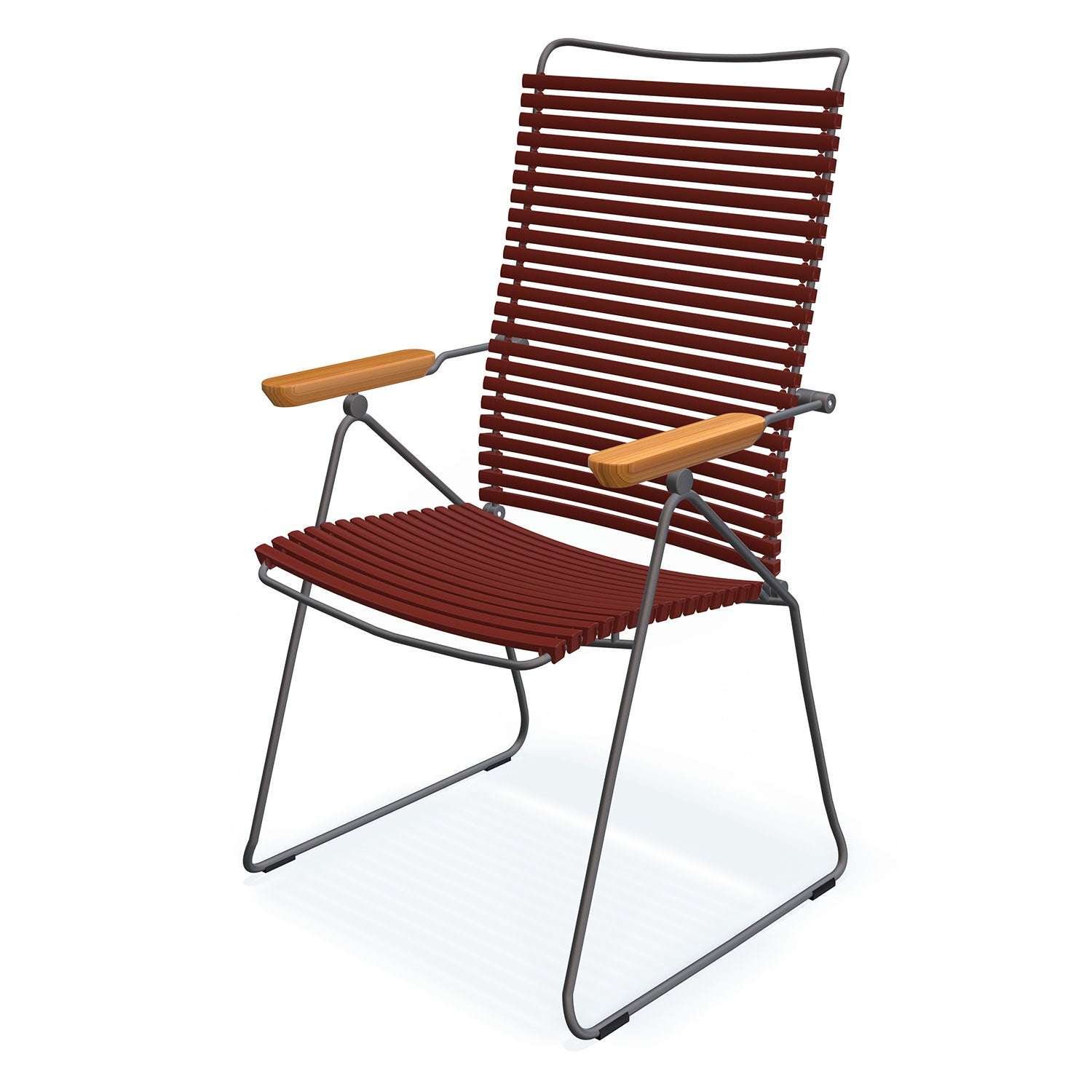 Houe, Click positionsstol paprika/grey bambu