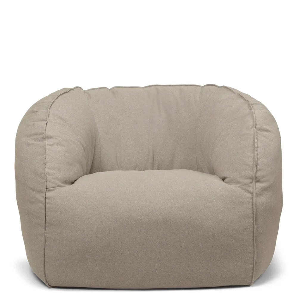 Ferm Living, Nesten Lounge nojatuoli - Re-Cotton - Natural