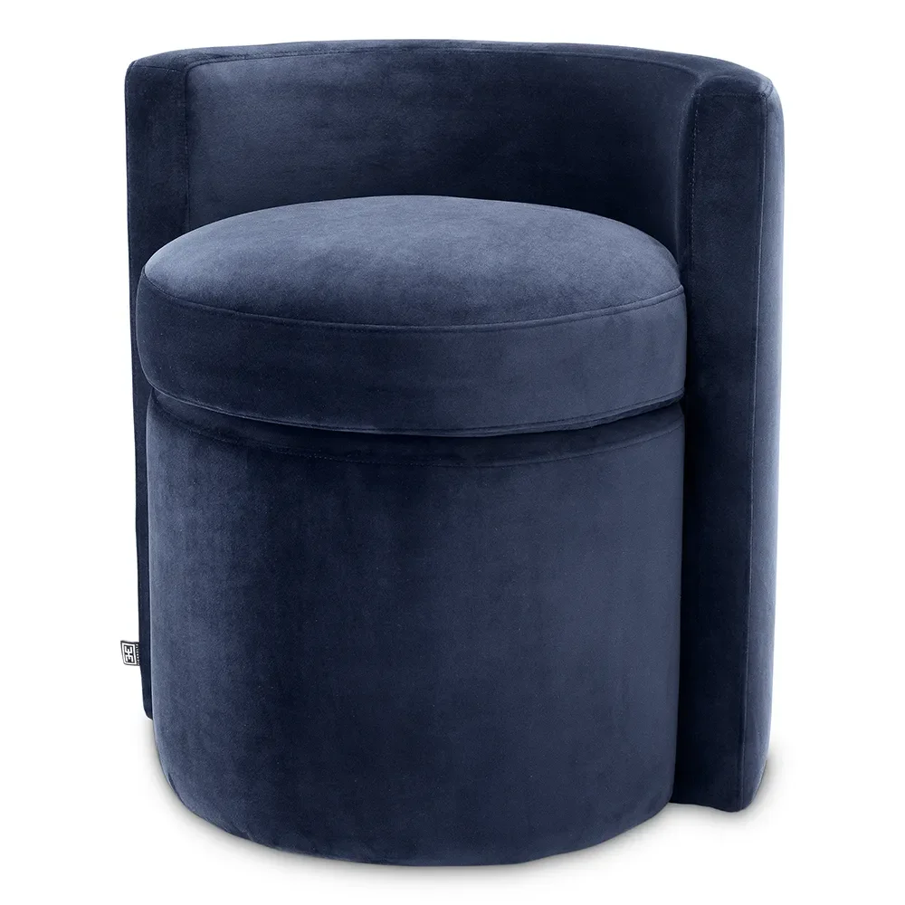 Eichholtz, Korkea nojatuoli Arcadia Savona midnight blue