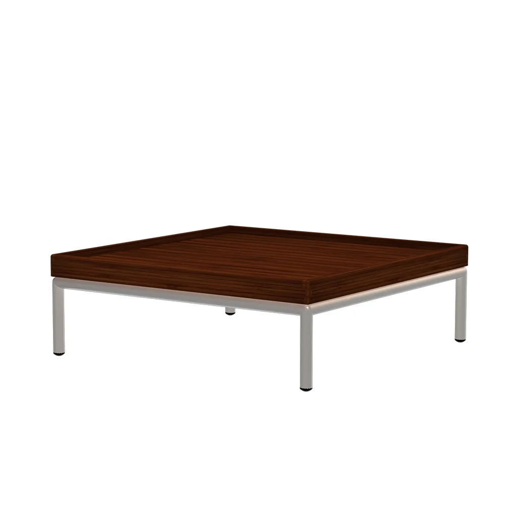 Houe, LEVEL Sohvapöytä 81x81 cm Bambu/valkoinen