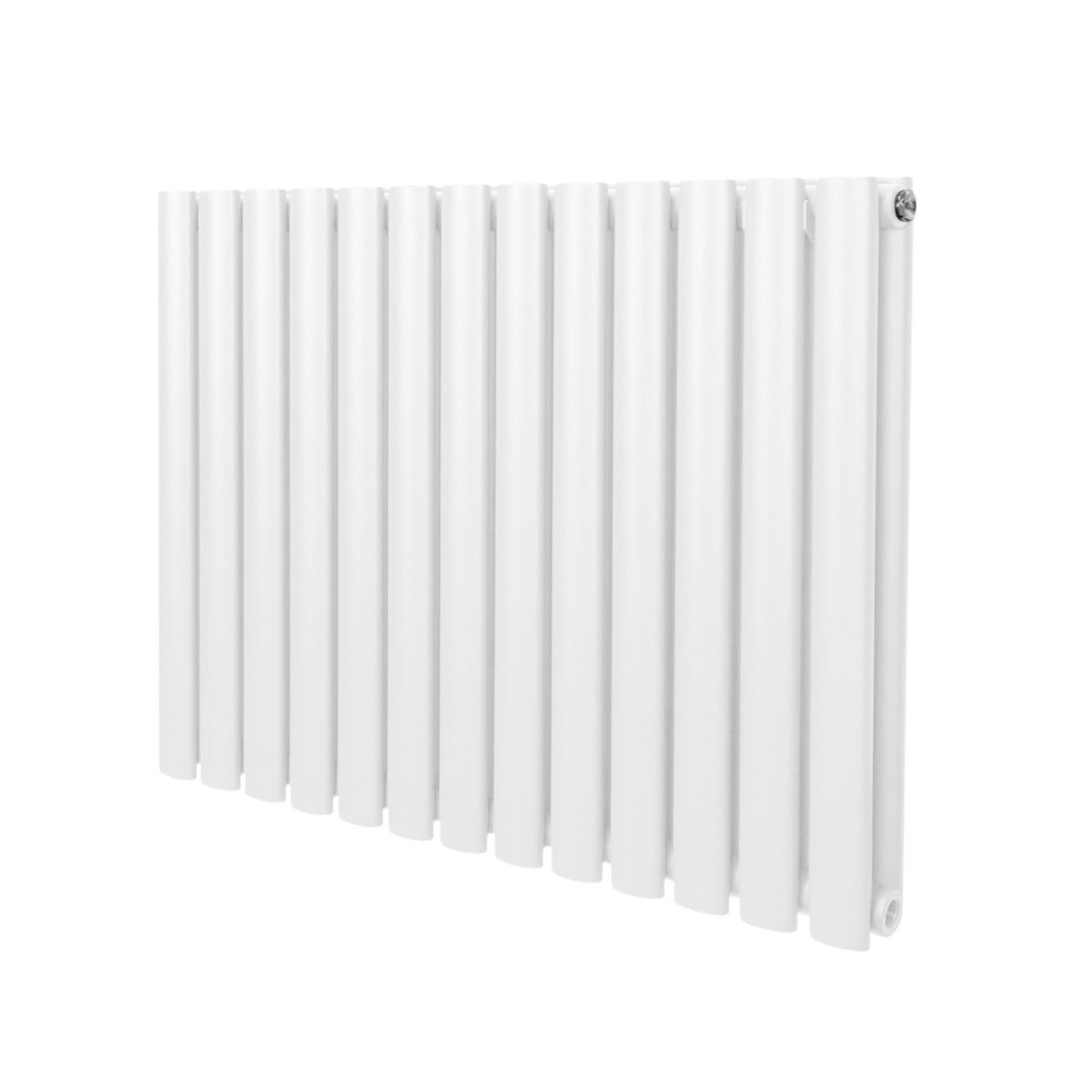 Soikea pylväspatteri – 600 mm x 780 mm – Valkoinen