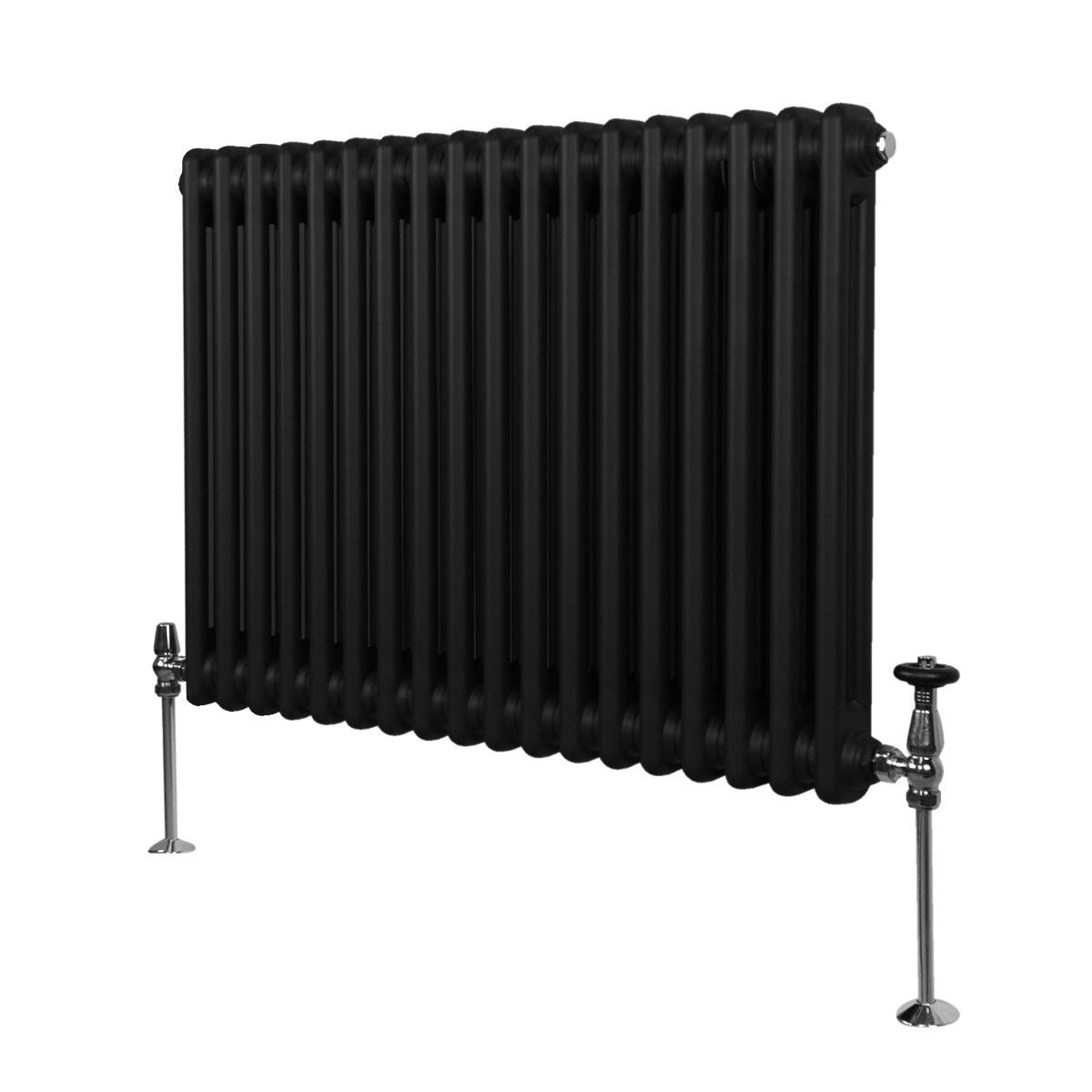 Perinteinen 2-pylväinen patteri - 600 x 832 mm - musta