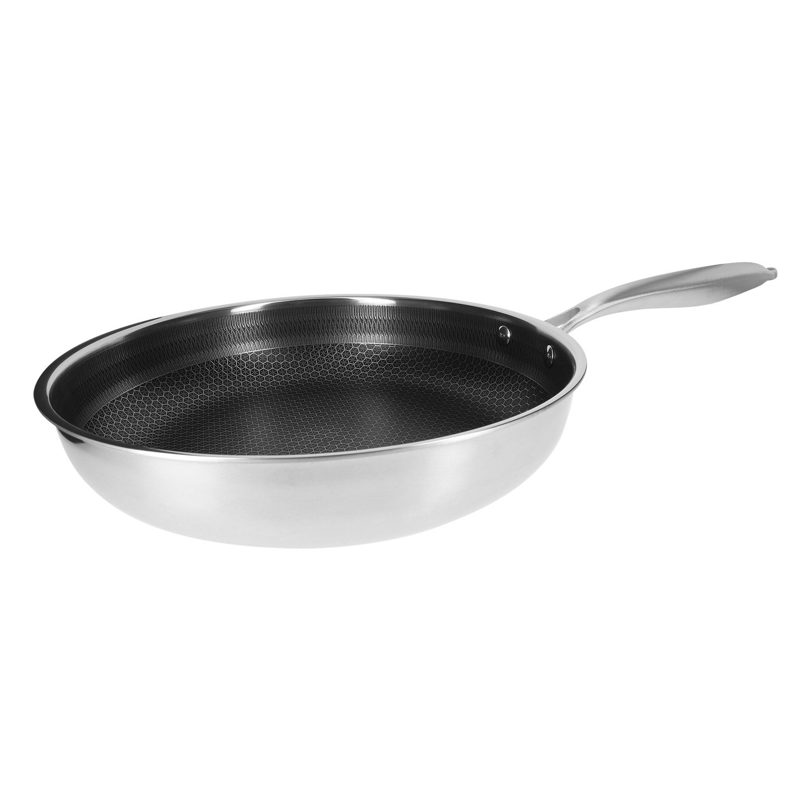 Premium Ruostumaton Teräs Paistinpannu Tarttumattomalla Hunajakenno Pinnoitteella 28cm
