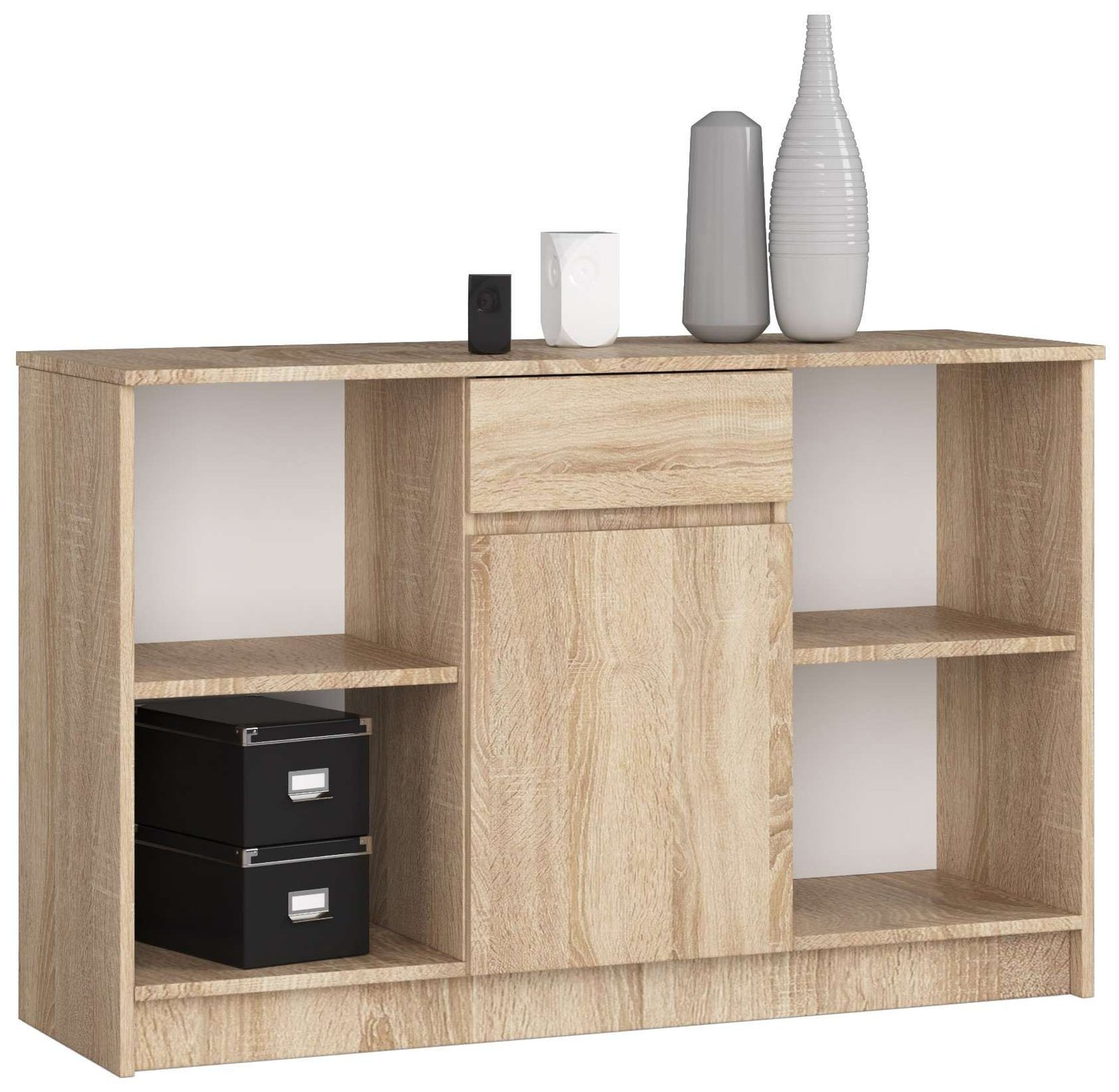 Akord Lipasto 1 Laatikko 1 Ovi Sonoma-tammi 120x40x77