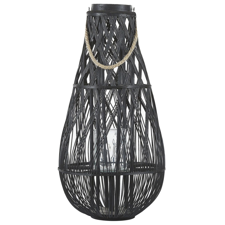 Lyhty TONGA bambu 77 cm Musta