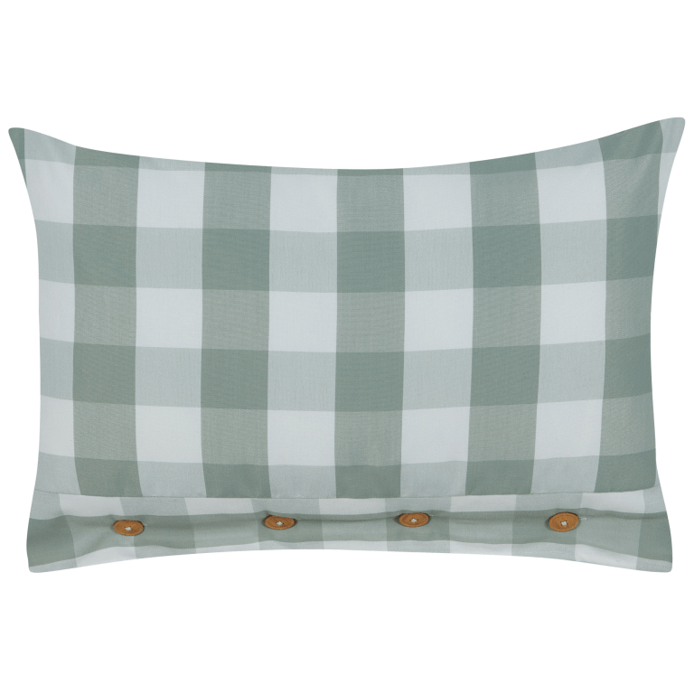 Koristetyyny TAMNINE 40 x 60 cm Mintunvihreä Ruutukuvio