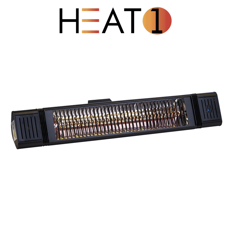 TerassilämmitinECO Plus-line 2000 W, musta HEAT1