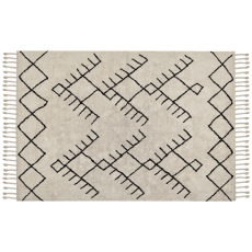 Matto ERLER Vaaleanbeige 160 x 230 cm puuvilla