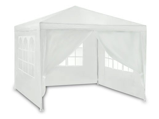 Valkoinen puutarhapaviljonki 3x3m 4936