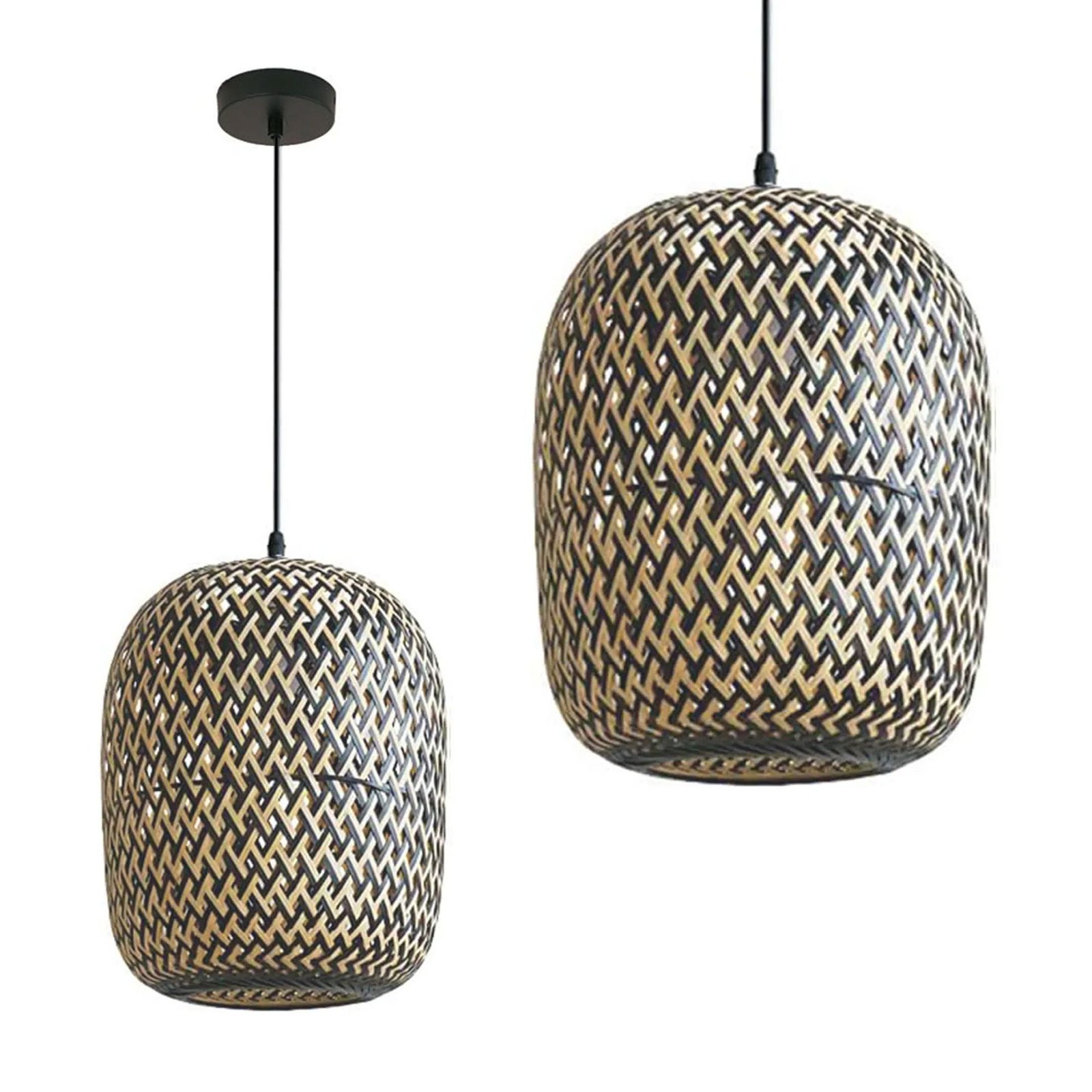 TOOLIGHT riippuva kattovalaisin APP1542-1CP BOHO musta, 25x25x30cm