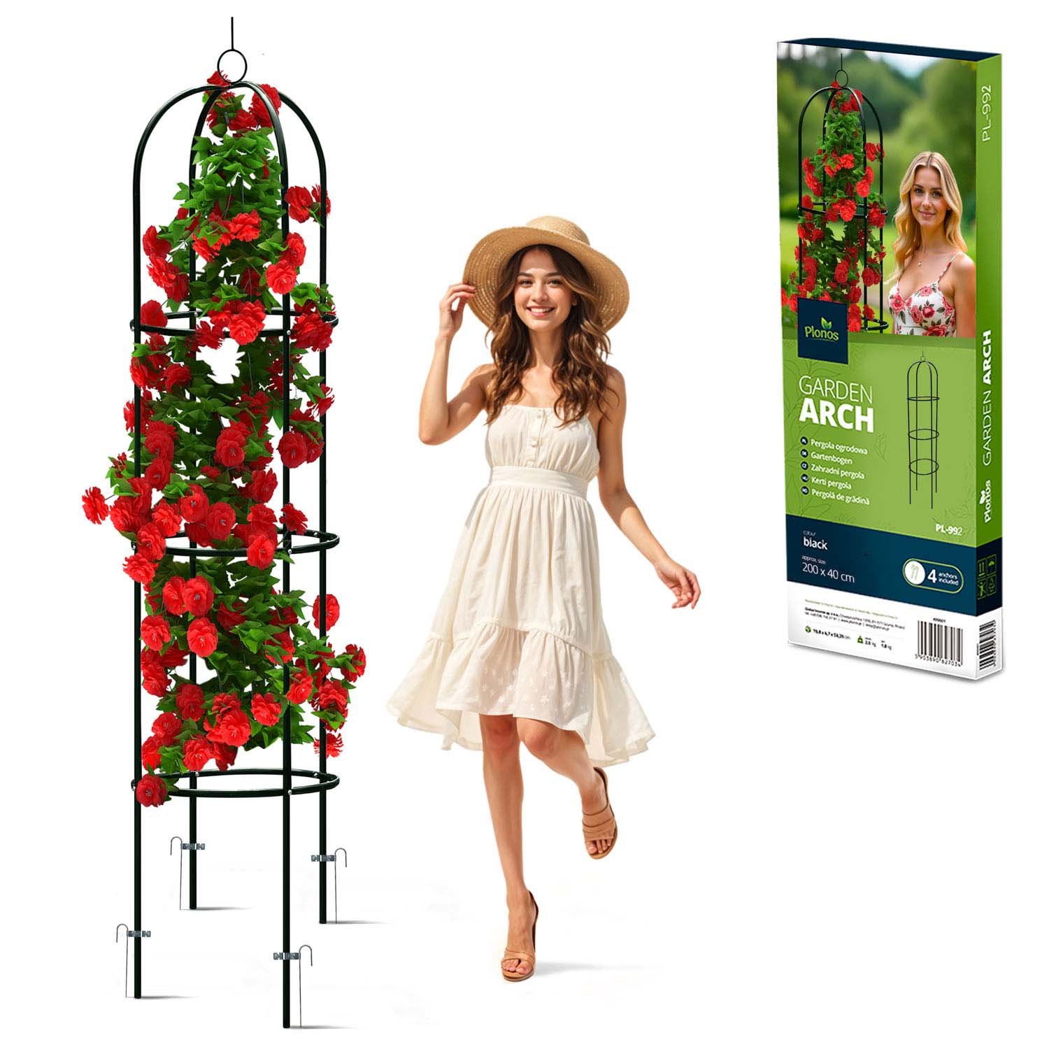 Puutarhan pergola pylväs 200 cm Plonos PL-992