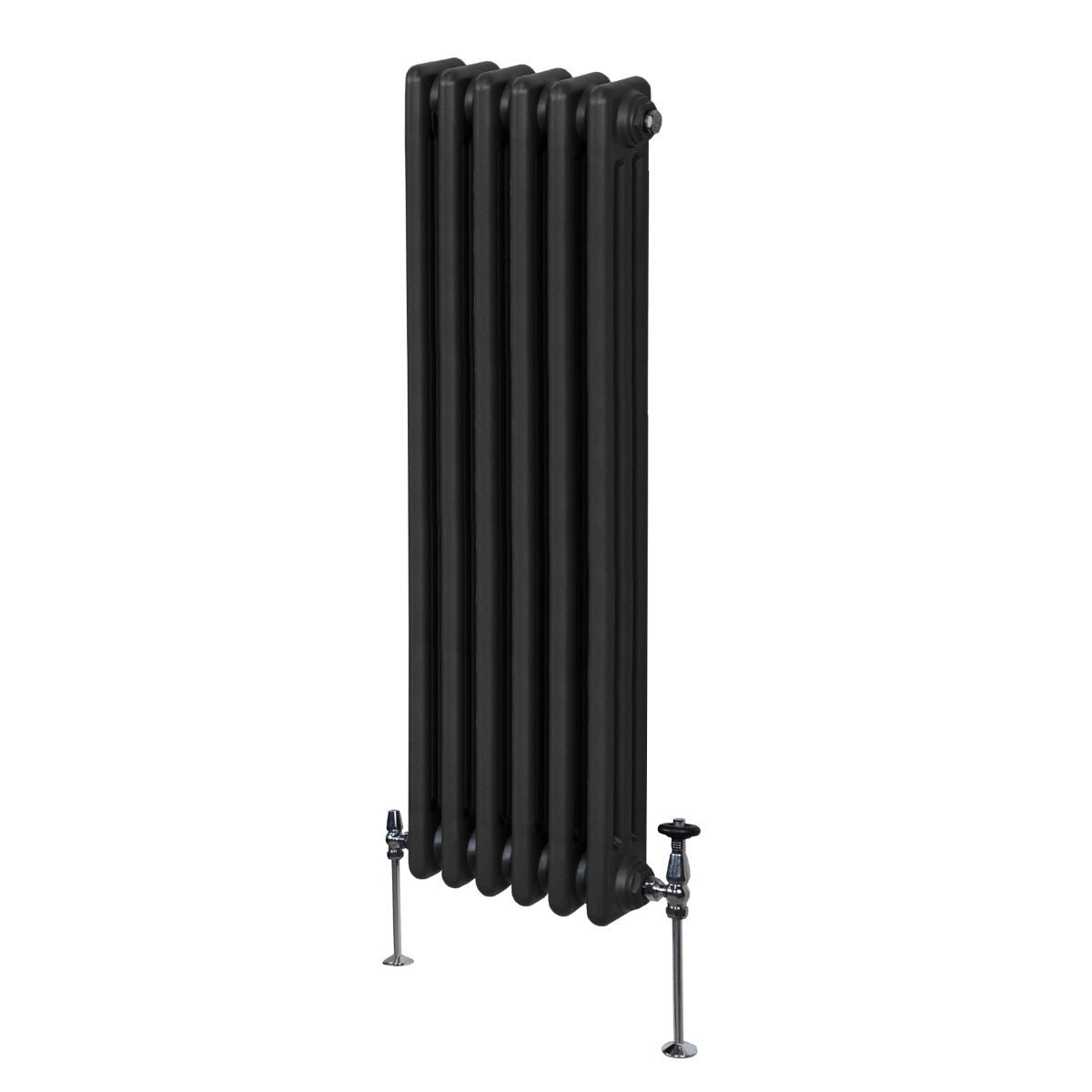 Perinteinen 3-pylväinen patteri - 1500 x 292 mm - musta