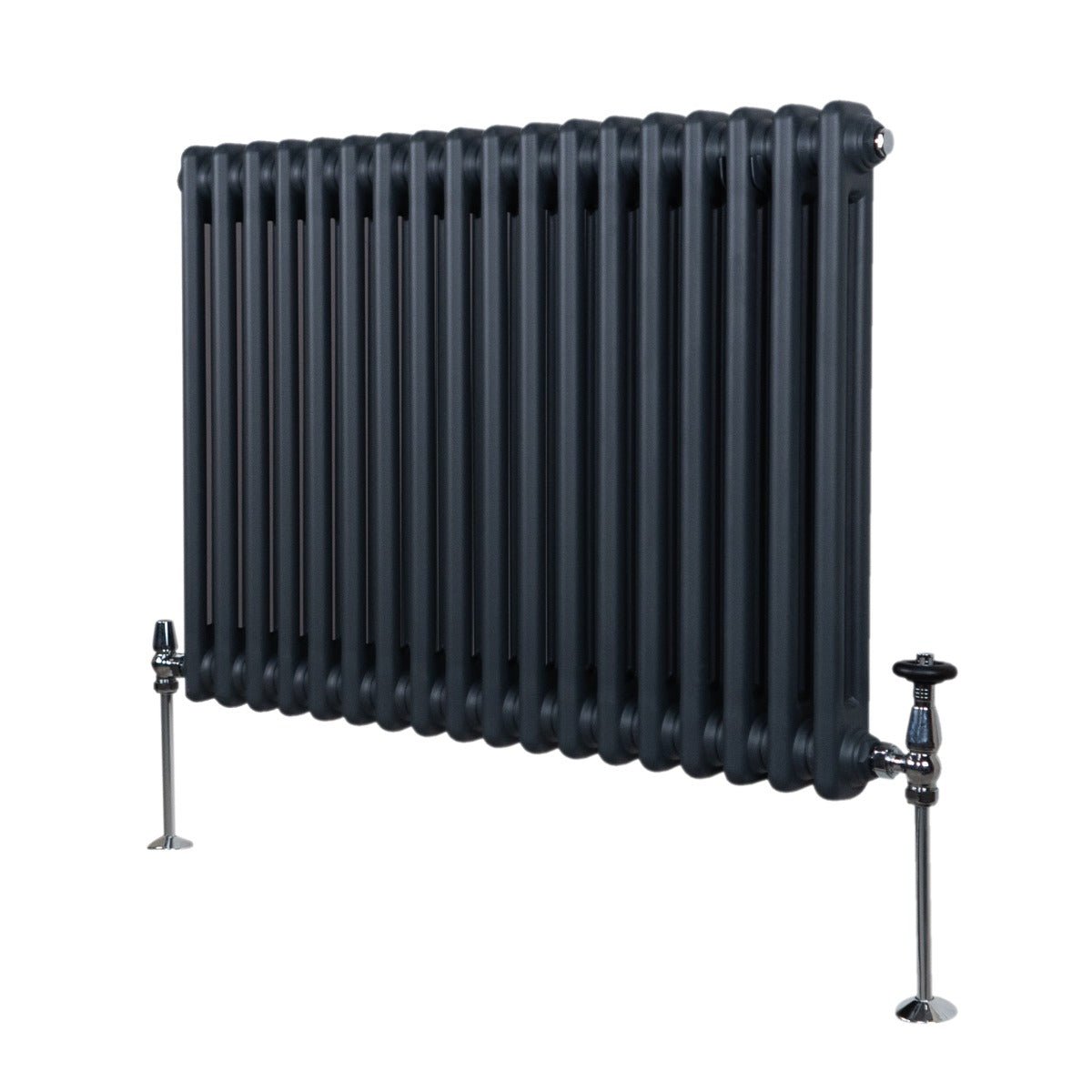 Perinteinen 2-pylväinen patteri - 600 x 832 mm - antrasiitinharmaa